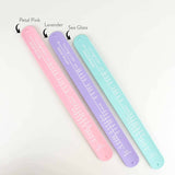 Sock Ruler - Sock Sizing Bracelet Ruler: White