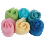 Wool Fiber, Paint Box Wools