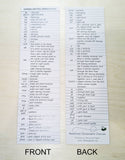 Knitting Abbreviations Bookmark