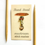 Mushrooms SINGLE stitch marker: Round