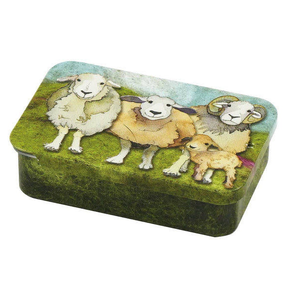 Felted Sheep Pocket Tin