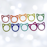 Metal Stitch Markers: Cat + Hearts