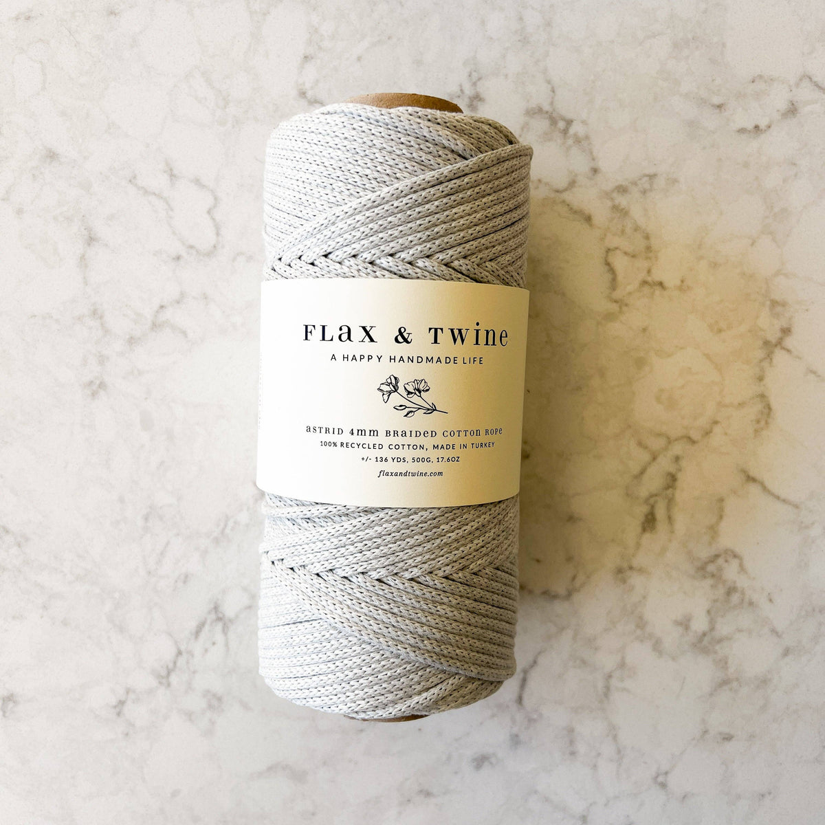 Astrid Braided Cotton Rope-4mm – Sweet Pea Fiber