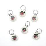 Strawberry Stitch Marker Set