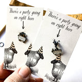 Party sheep SINGLE Stitch Marker: Round