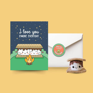 Love Card & Smore Crochet Pattern: Greeting Card & Digital Pattern