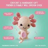 Thank You Card & Axolotl Crochet Pattern: Greeting Card & Digital Pattern