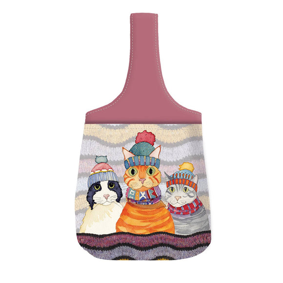 Cats in Hats Small Wrist Bag