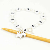 Little Dog Circle Chain Row Counter: Small (up to US 4 needle / E hook)