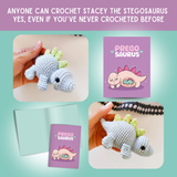 Pregnancy Card & Stegosaurus Crochet Pattern: Greeting Card & Pattern