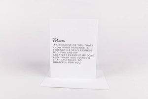 Letter to Mom Greeting Card