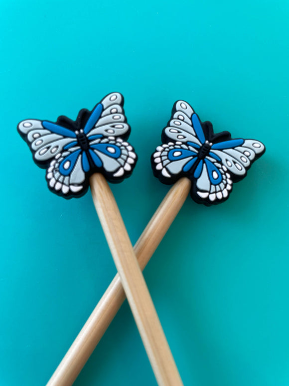 Blue Butterfly Mariposa Moth Nature Gifts for Knitters