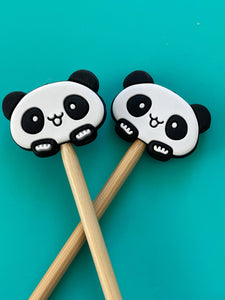 Kawaii Panda Face Cute Animal Silicone Gift for Knitters