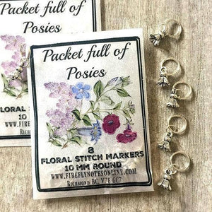 Packet of Posies, Flower Stitch Marker Pack, 10 Mm Snag Free