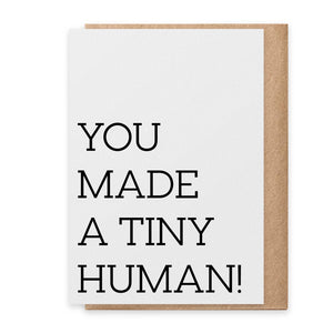 Tiny Human - Greeting Card