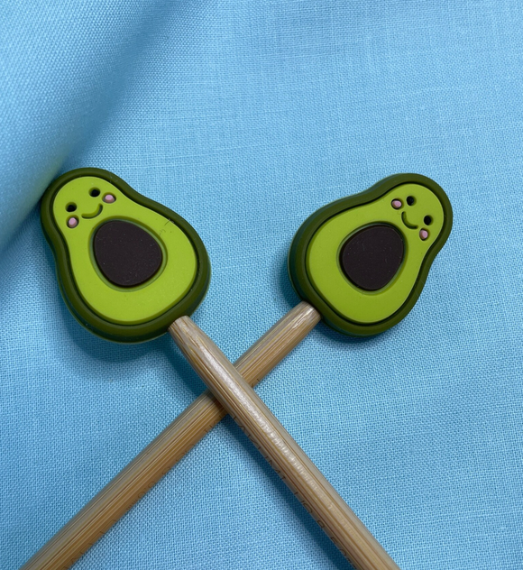 Avocado - Knitting Needle Point Protectors Stitch Stoppers