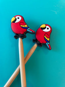 Knitting Notions Needle Point Protectors Parrot Bird Animals