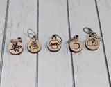 Wood Stitch Markers by Birch Hollow Fibers