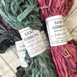 Reclaimed and dyed Sari Ribbon, Fair Trade Yarn Collection