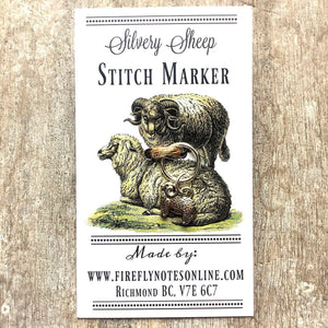 Silvery Sheep Stitch Marker, 10 Mm Snag Free
