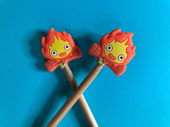 Kawaii Anime Fire Silicone Gift for Knitters